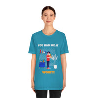 You Had Me at Woof T-Short, Dog T-Shirt, Fun T-Shirt (Bella+Canvas 3001)