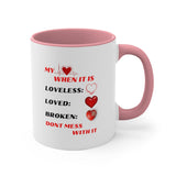 My (Delicate) Heart Accent Mug