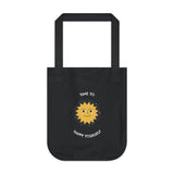 Time To Happy Yourself Organic Canvas Tote Bag, Organic Tote Bag, Eco Friendly Tote Bag