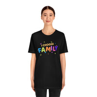 I Choose Family T-Shirt, Family T-Shirt (Bella+Canvas 3001)