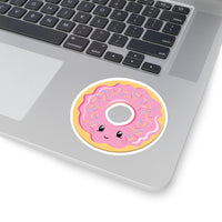 Donut - Pink Smiley Face (Sticker)