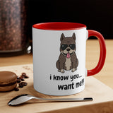 I Know You Want Me 11oz Accent Mug, Coffee Mug