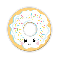 Donut - White Smiley Face (Sticker)