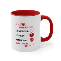 My (Delicate) Heart Accent Mug