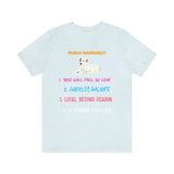 Public Warning!!! Puppy T-Shirt, Puppy T-Shirt, Dog T-Shirt, Fun T-Shirt (Bella+Canvas 3001)