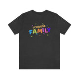 I Choose Family T-Shirt, Family T-Shirt (Bella+Canvas 3001)