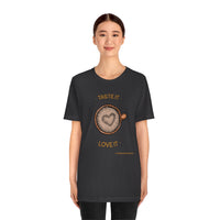 Taste It Love It (#LIFEBEGINSWITHCOFFEE) T-Shirt , Coffee T-Shirt (Bella+Canvas 3001)