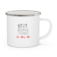 Ca Mus Ste Enamel Camping Mug, Cat Mug, Coffee Mug, Yoga Mug