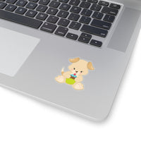 Dog - Green Cupcake (Sticker)