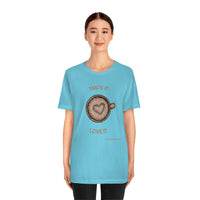 Taste It Love It (#LIFEBEGINSWITHCOFFEE) T-Shirt , Coffee T-Shirt (Bella+Canvas 3001)