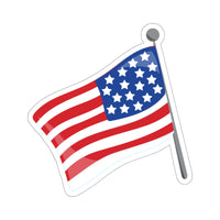 US Flag for 4th July Celebrations (Sticker)