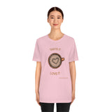 Taste It Love It (#LIFEBEGINSWITHCOFFEE) T-Shirt , Coffee T-Shirt (Bella+Canvas 3001)