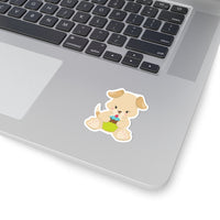 Dog - Green Cupcake (Sticker)