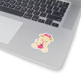 Dog - Pink Cupcake Stickers