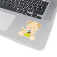 Dog - Green Cupcake (Sticker)