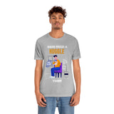 Dads Need a Huggle Too T-Shirt, Hugs T-Shirt, Dogs T-Shirt, Dads T-Shirt (Bella+Canvas 3001)