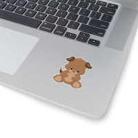 Dog - Brown Sitting (Sticker)