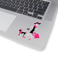 Dog - Sassy with Human (Sticker)