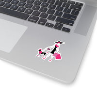 Dog - Sassy with Human (Sticker)