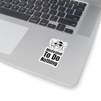 Motivated To Do Nothing Black (Sticker)