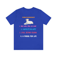 Public Warning!!! Puppy T-Shirt, Puppy T-Shirt, Dog T-Shirt, Fun T-Shirt (Bella+Canvas 3001)