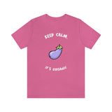 Keep Calm It's Organic T-Shirt, Vegan T-Shirt, Fun T-Shirt, Innuendo T-Shirt (Bella+Canvas 3001)