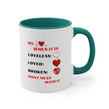 My (Delicate) Heart Accent Mug