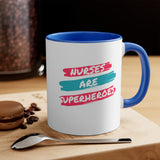 Nurses Are Superheroes Accent Mug