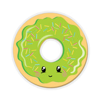 Donut - Green Smiley Face (Sticker)