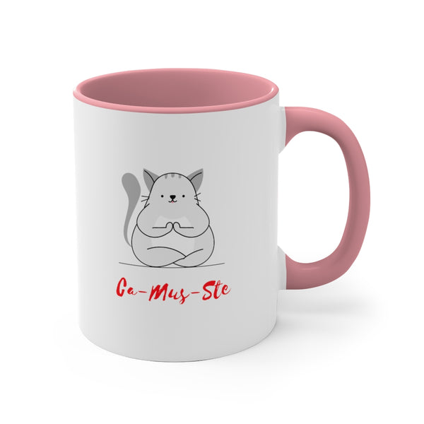Ca Mus Ste Accent Mug, Cat Mug, Coffee Mug, Yoga Mug