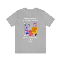 Unconditional Friend Zone Established T-Shirt, Dog T-Shirt, Dog Mum T-Shirt (Bella+Canvas 3001)