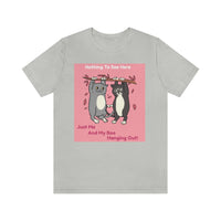 Just Me and My Boo Hanging Out T-Shirt, Cats T-Shirt, Fun T-Shirt (Bella+Canvas 3001)