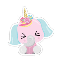 Unicorn - Blue Ear Pink Head (Sticker)