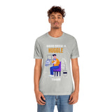 Dads Need a Huggle Too T-Shirt, Hugs T-Shirt, Dogs T-Shirt, Dads T-Shirt (Bella+Canvas 3001)