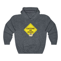 Caffeine On Board (Have A Brew-Tiful Day!) Hooded Sweatshirt, Coffee Hooded Sweatshirt