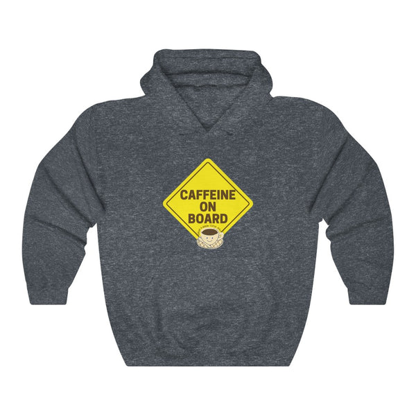 Caffeine On Board (Have A Brew-Tiful Day!) Hooded Sweatshirt, Coffee Hooded Sweatshirt