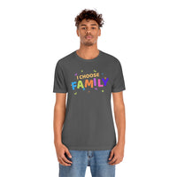 I Choose Family T-Shirt, Family T-Shirt (Bella+Canvas 3001)