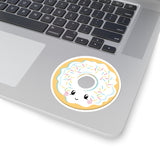 Donut - White Smiley Face (Sticker)