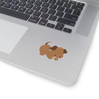 Dog - Brown Playing (Sticker)