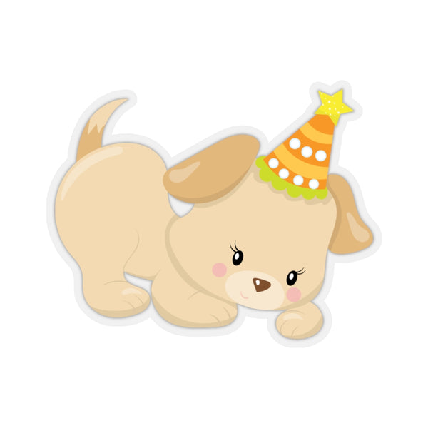 Dog - Cone Hat (Sticker)