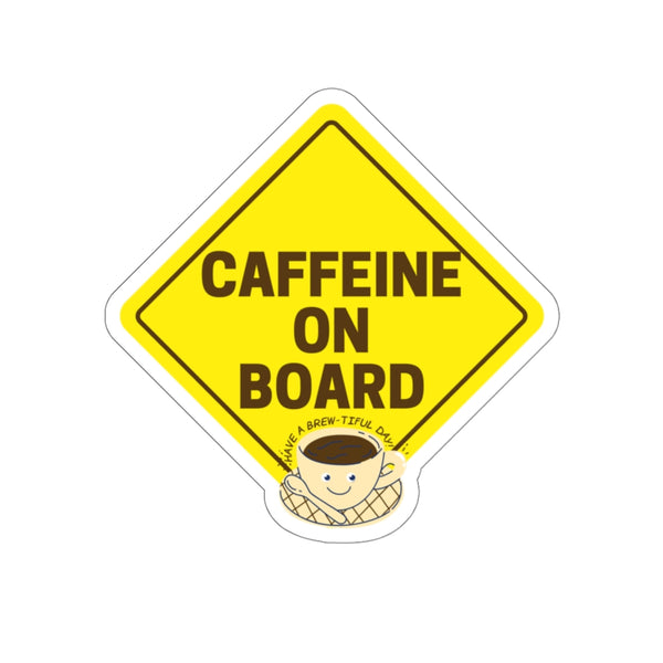 Caffeine On Board (Sticker)