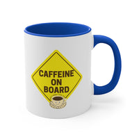 Caffeine On Board Accent Mug,  Coffee Mug