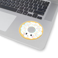 Donut - White Smiley Face (Sticker)