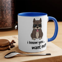 I Know You Want Me 11oz Accent Mug, Coffee Mug