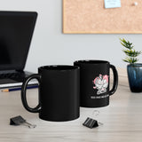 You Had Me At Purr Black mug, Coffee Mug