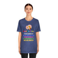 Parenting: Toughest Job With No Previous Experience Required T-Shirt, Parenting T-Shirt, Fun T-Shirt (Bella+Canvas 3001)