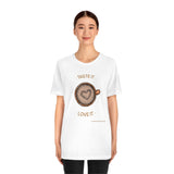 Taste It Love It (#LIFEBEGINSWITHCOFFEE) T-Shirt , Coffee T-Shirt (Bella+Canvas 3001)