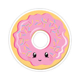 Donut - Pink Smiley Face (Sticker)