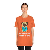 Must Escape Covid Blues. Take Me to Hawai T-Shirt, Hawai Shirt Wearing Dog T-Shirt, Holiday Shirt T-Shirt (Bella+Canvas 3001)