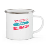 Engineers Find Solutions Enamel Camping Mug, Coffee Mug